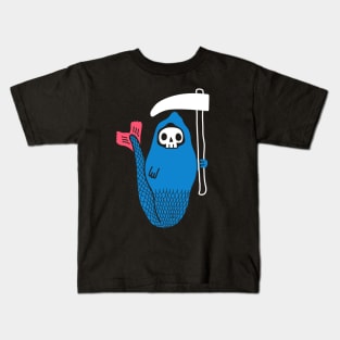 Mermaid Death Skull Kids T-Shirt